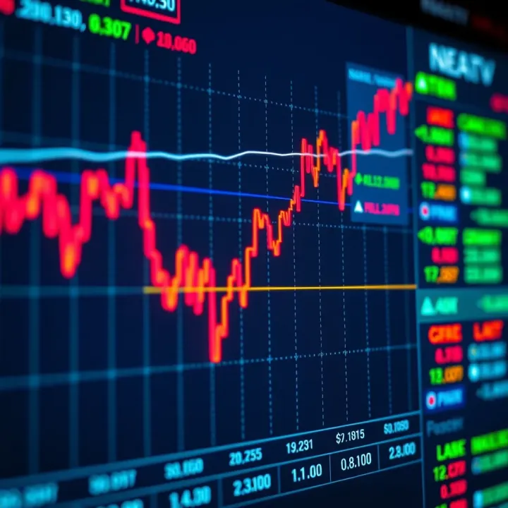 Graph showing the fluctuation of the Nigerian naira against major forex currencies on a digital trading platform