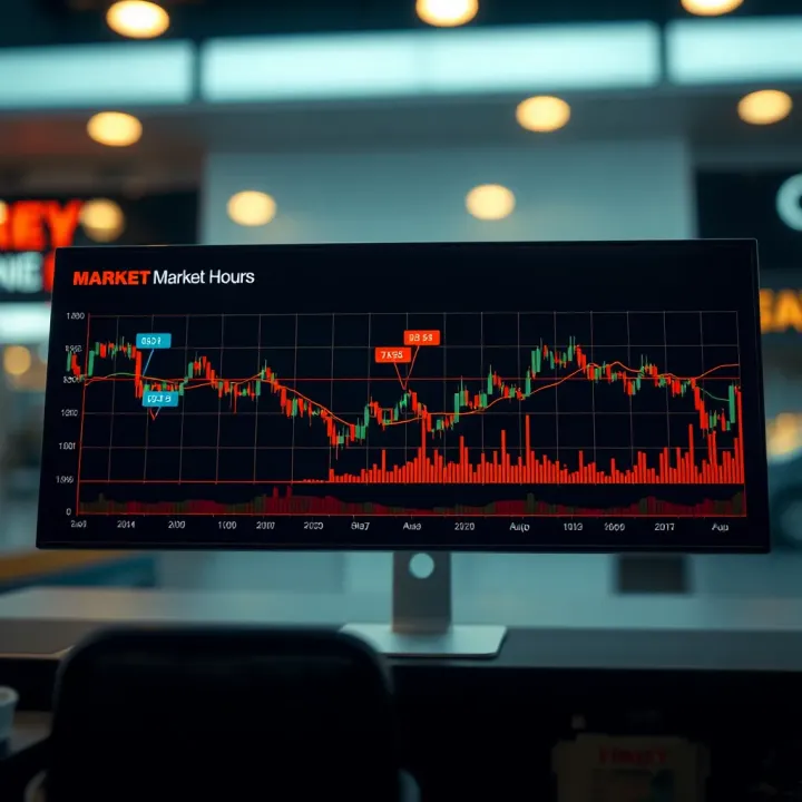 Graph showing synthetic indices trading trends with highlighted market hours
