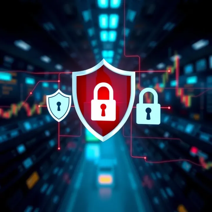 Ensuring Safety of Your Quotex Trading Account Illustration of secure account protection with shield and lock icons representing trading account security