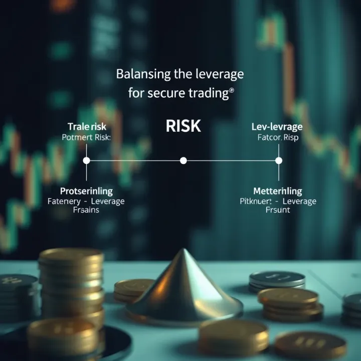 Diagram displaying risk management and leverage balance for safe investment practices in various markets