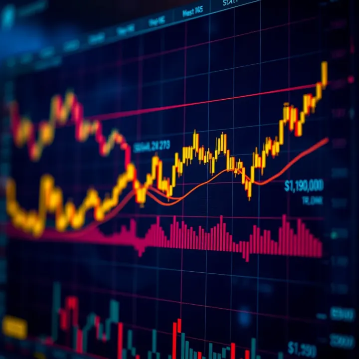 Graph depicting Solana's price fluctuations influenced by technical analysis and market trends