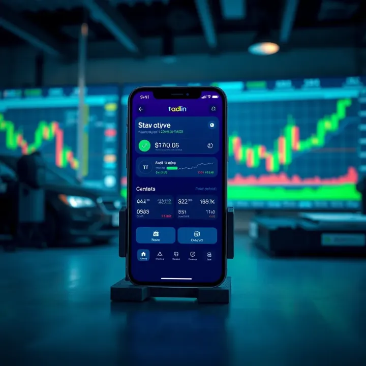 Illustration of TradingView platform integration with mobile app and community features for traders