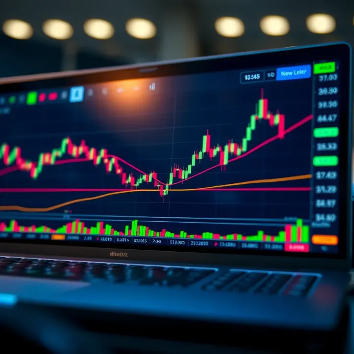 Chart illustrating Volatility Index price movements with key technical indicators on TradingView platform