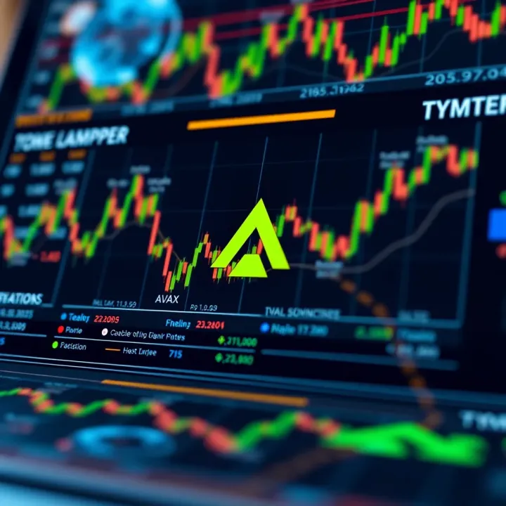 Chart displaying factors influencing AVAX token price movements