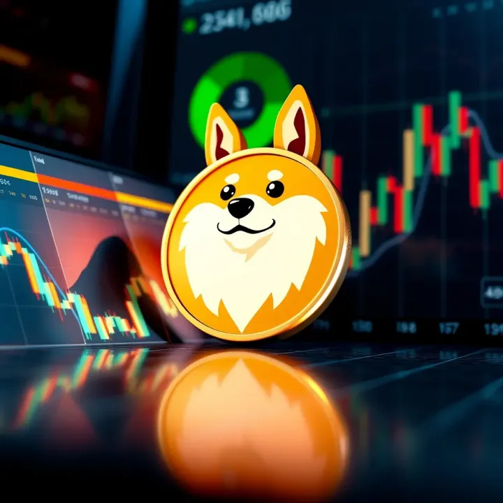 Illustration of financial analysis tools and charts reflecting Baby Doge Coin's potential future value