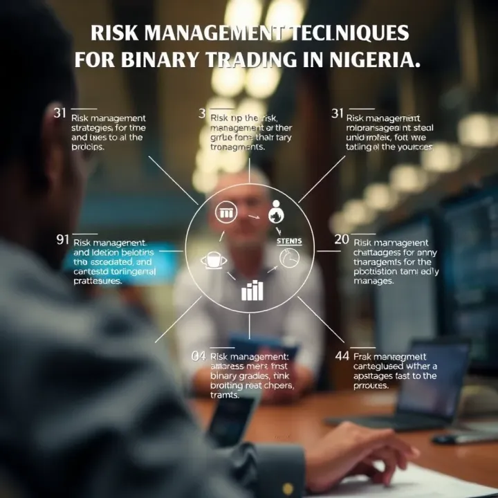 Diagram illustrating risk management strategies and tools for Nigerian binary traders on TradingView platform