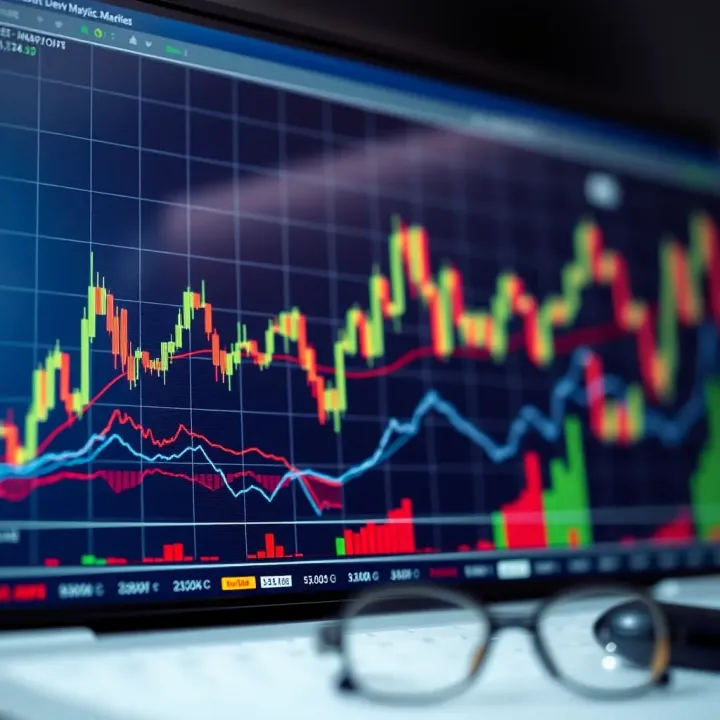 Graphical representation of different types of deriv charts including line, bar, and candlestick styles