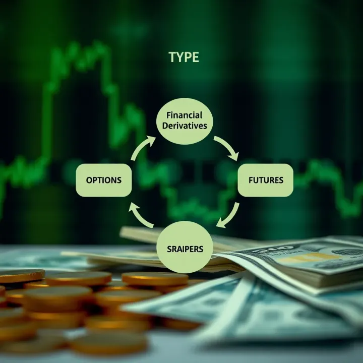 Diagram illustrating different types of financial derivatives such as options, futures, and swaps in the Nigerian market context