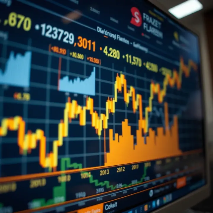Currency Fluctuations in Forex Markets Graph showing currency price fluctuations in forex market
