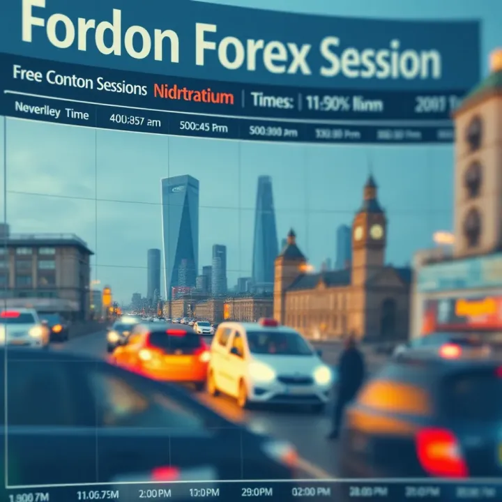 Chart showing the London Forex trading session hours converted to Nigerian local time