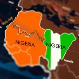 Map showing time zone differences between London and Nigeria illustrating forex trading hours