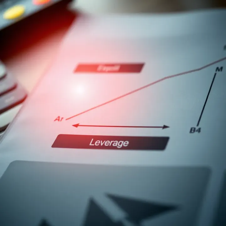 Financial Margin and Leverage Explained Diagram illustrating the concept of financial margin in investment and trading contexts, showing balance and leverage