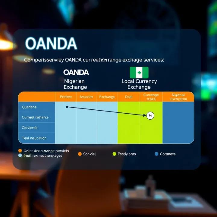 Comparison chart illustrating OANDA versus local Nigerian currency exchange services