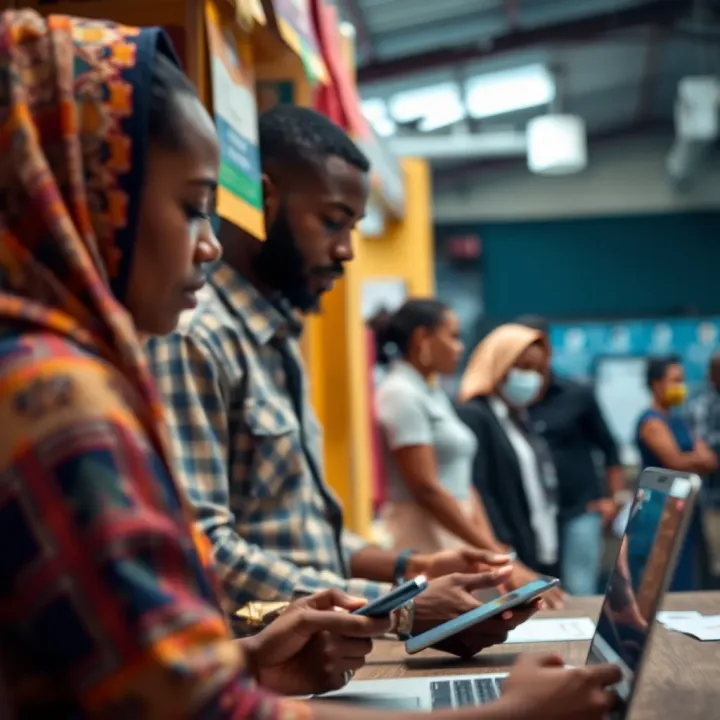 Digital marketplace platform showcasing Nigerian businesses connecting with consumers