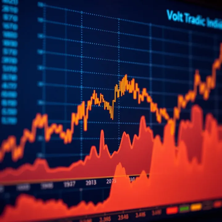 Graph showing sharp fluctuations in synthetic indices trading