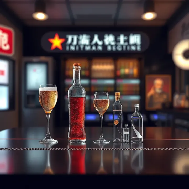 Graphical representation of beverage and pharmaceutical industry icons illustrating business influence