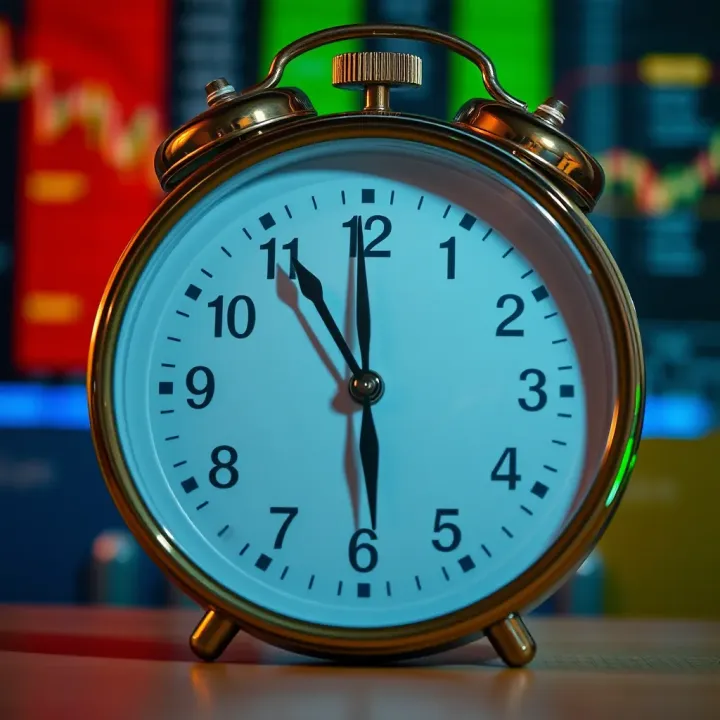 Clock illustrating US forex market hours adjusted to Nigerian local time