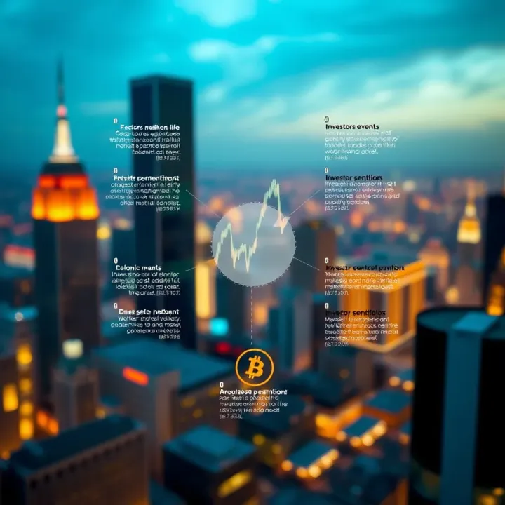 Diagram depicting factors influencing financial market volatility including economic events and investor sentiment