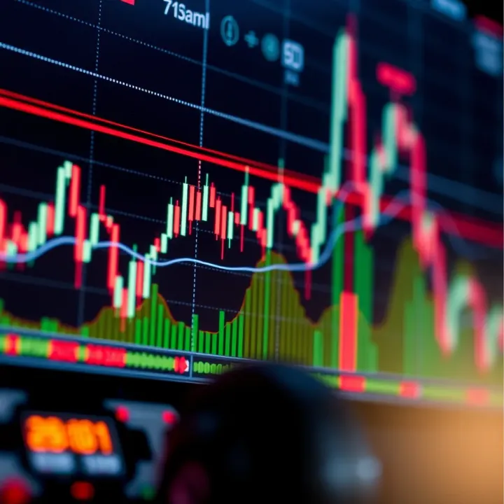 Technical Indicators on Volatility Index Chart Technical indicators applied on Volatility index chart for trading analysis