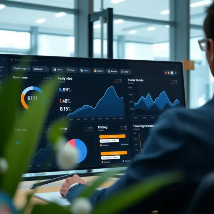 Dashboard interface of wearefabric.io showing analytics and user engagement features